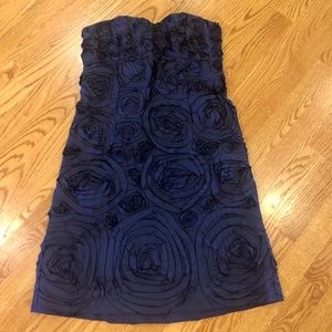 J.Crew Collection navy strapless cocktail dress